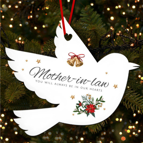 Mother-in-law Memorial Winter Red Custom Christmas Tree Ornament Decoration