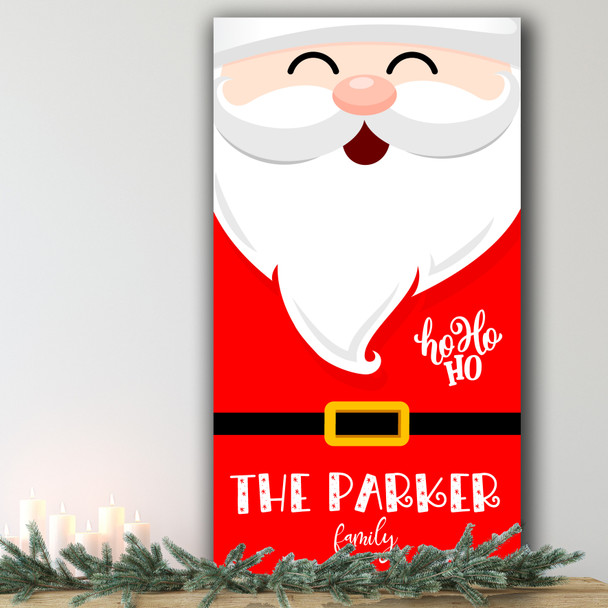 Happy Santa Outfit Personalised Tall Decoration Christmas Indoor Outdoor Sign