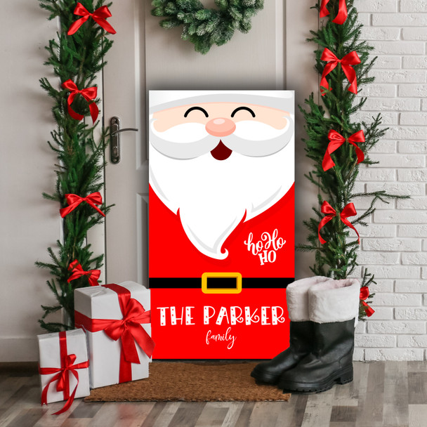 Happy Santa Outfit Personalised Tall Decoration Christmas Indoor Outdoor Sign
