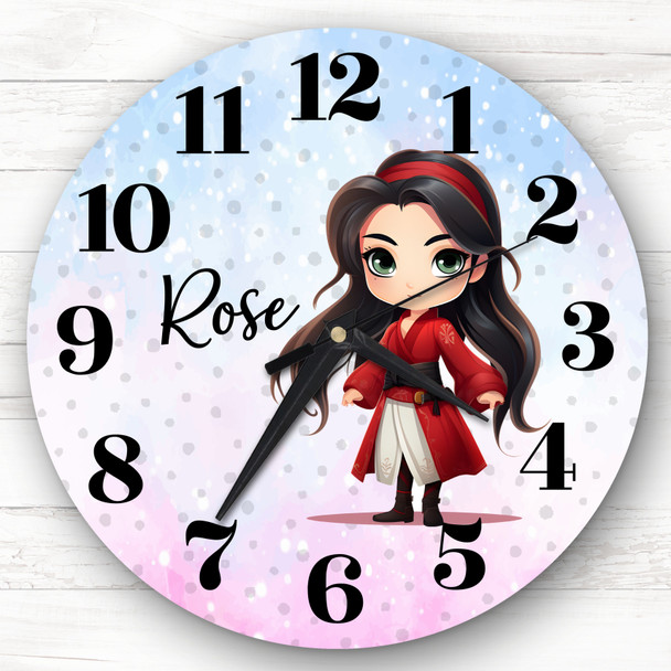 Disney Princess Mulan Personalised Gift Personalised Clock