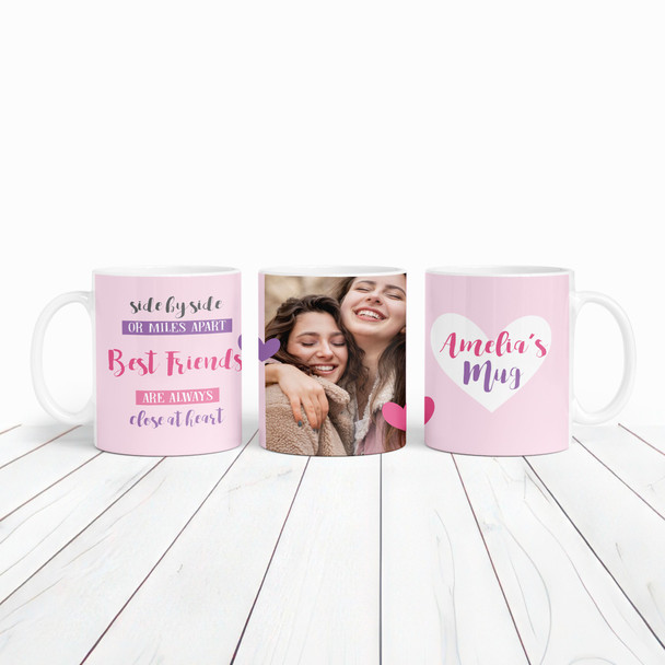 Pink Best Friend Gift Photo Tea Coffee Personalised Mug