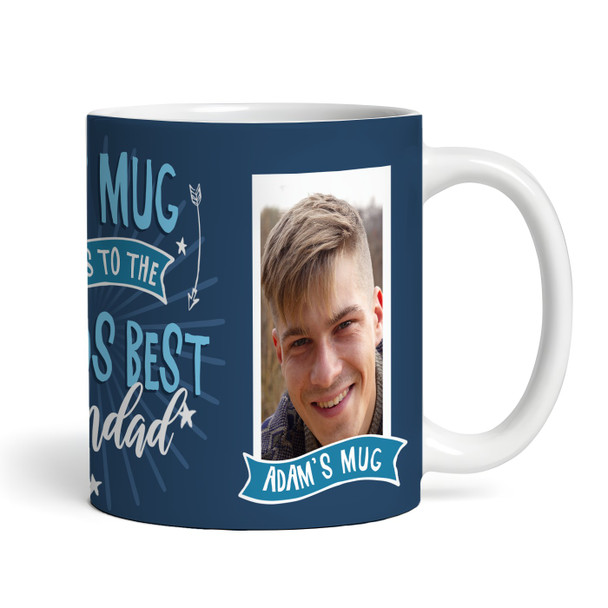 Belongs To Best Grandad Gift Blue Photo Tea Coffee Personalised Mug