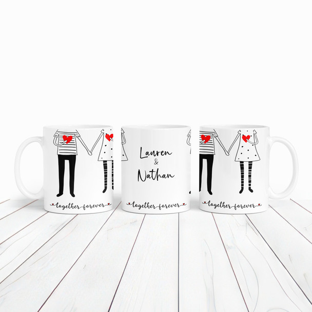 Together Romantic Gift For Husband Wife Boyfriend Girlfriend Personalised Mug
