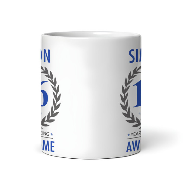 Present For Teenage Boy 16th Birthday Gift 16 Awesome Blue Personalised Mug
