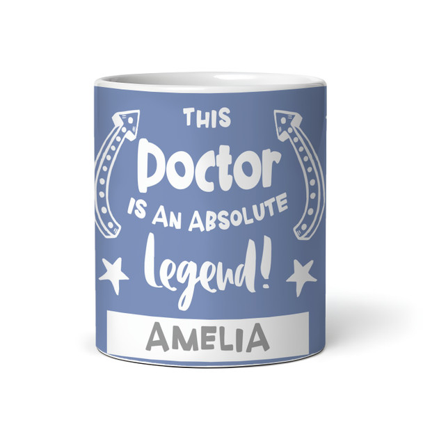 Gift For Doctor Dr Legend Photo Blue Tea Coffee Cup Personalised Mug