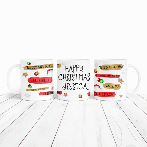 Christmas Sayings Christmas Gift Tea Coffee Cup Personalised Mug Christmas Sayings Christmas Gift Tea Coffee Cup Personalised Mug