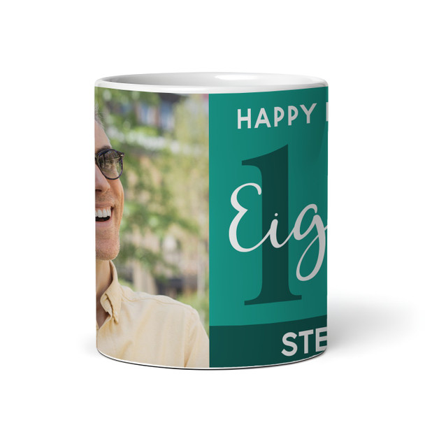 18th Birthday Photo Gift For Him Green Tea Coffee Cup Personalised Mug