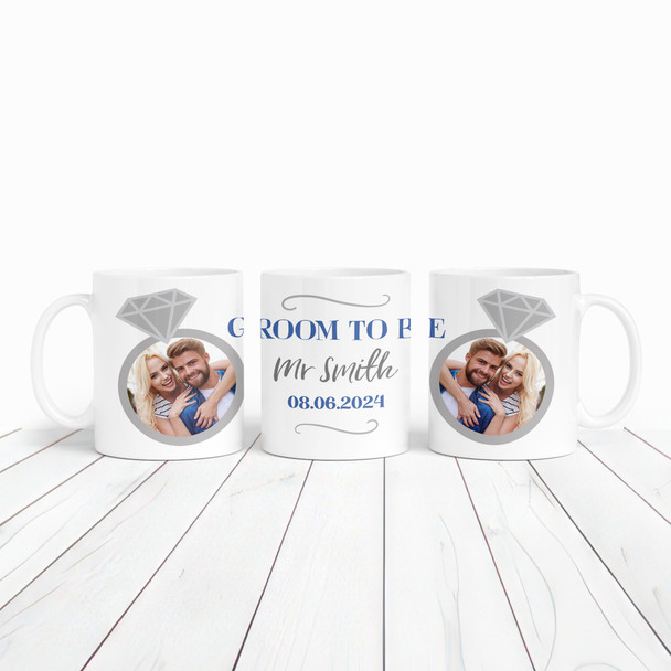 Engagement Wedding Day Gift For Groom To Be Photo Tea Coffee Personalised Mug