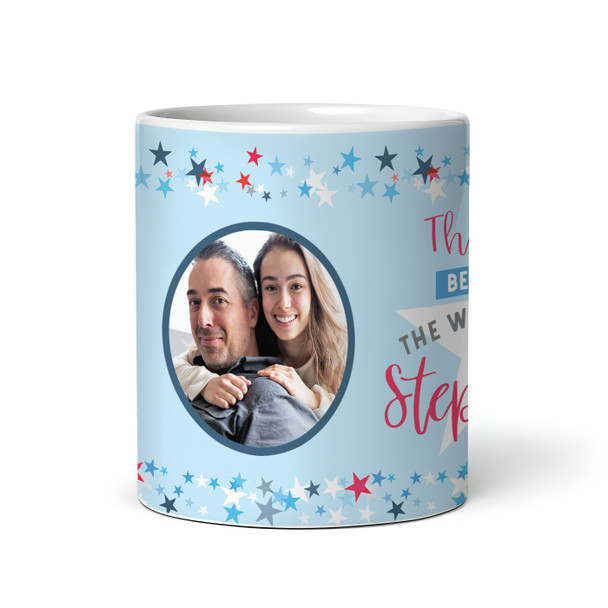 Worlds Best Step Dad Gift For Stepdad Star Photo Tea Coffee Cup Personalised Mug