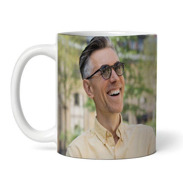 90th Birthday Photo Gift For Him Green Tea Coffee Cup Personalised Mug