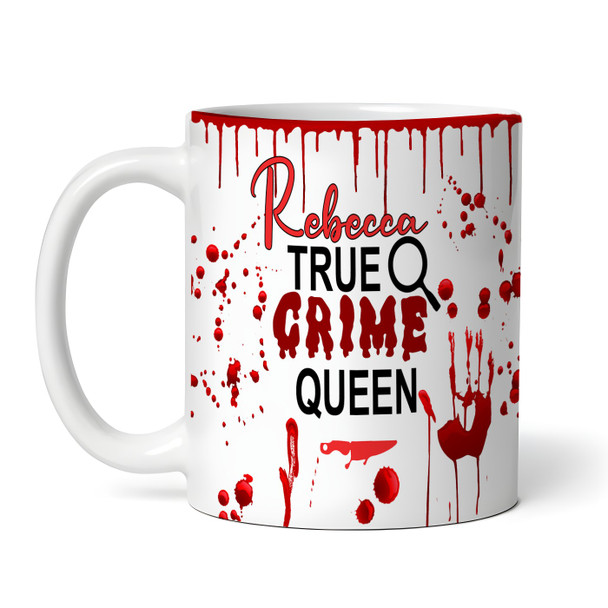 Funny Scary Blood True Crime Documentary Queen Tea Coffee Cup Personalised Mug