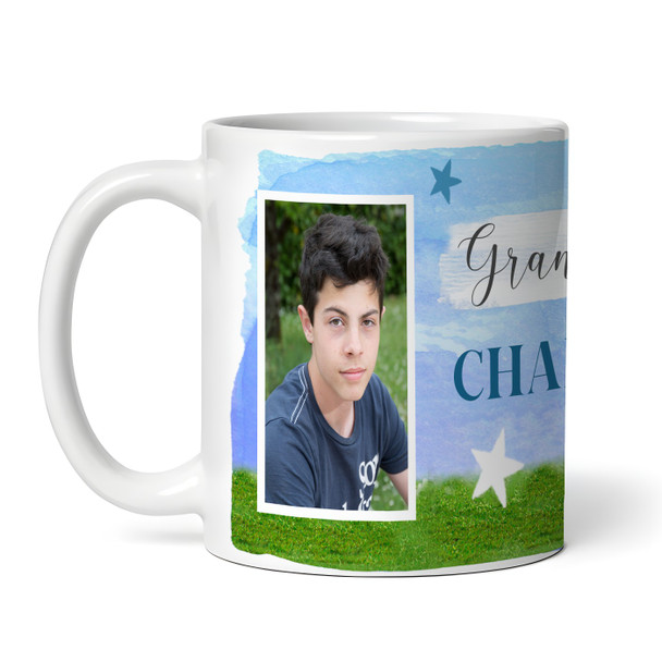 Gift For Grandson Football Player Soccer Photo Tea Coffee Cup Personalised Mug