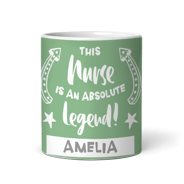 Gift For Nurse Legend Photo Green Tea Coffee Cup Personalised Mug