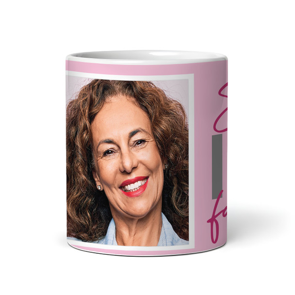100 & Fabulous 100th Birthday Gift For Her Pink Photo Personalised Mug
