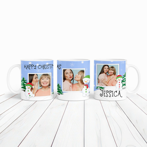 Happy Christmas Gift 3 Photos Tea Coffee Cup Personalised Mug