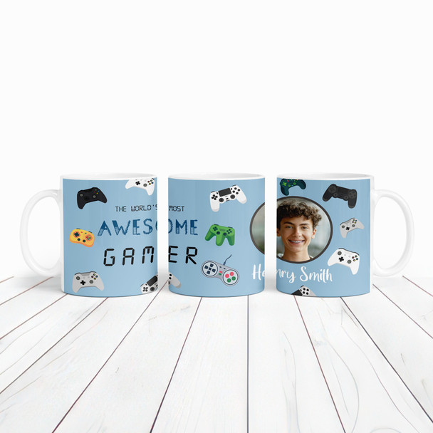 Gaming Gift For Teenage Boy Gamer Photo Tea Coffee Cup Personalised Mug
