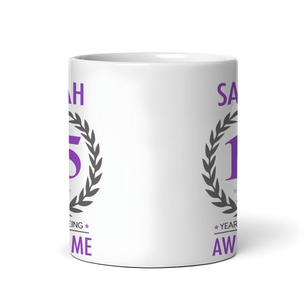 Present For Teenage Girl 15th Birthday Gift 15 Awesome Purple Personalised Mug