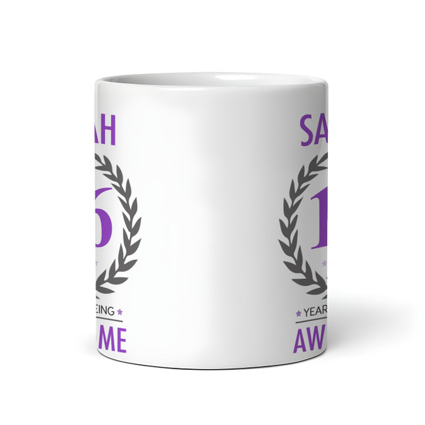 Present For Teenage Girl 16th Birthday Gift 16 Awesome Purple Personalised Mug