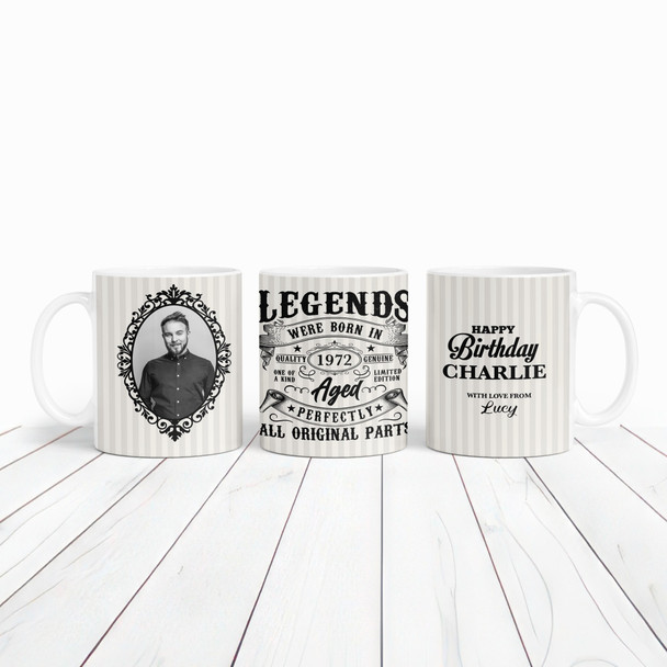 1972 Birthday Gift (Or Any Year) Legends Were Born Tea Coffee Personalised Mug