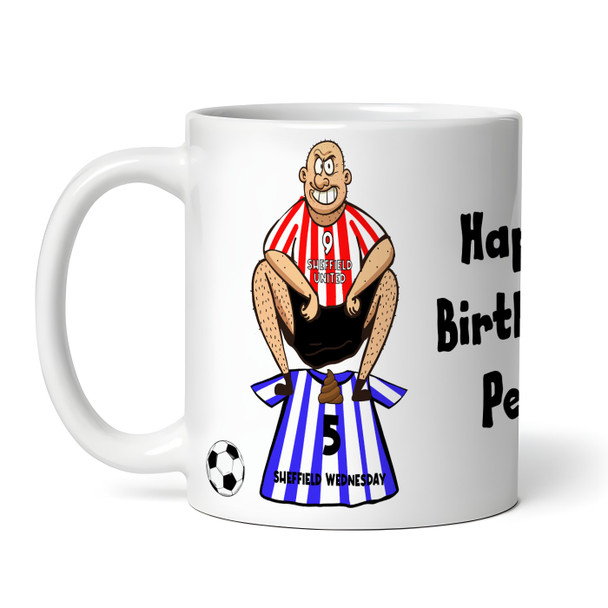 United Shitting On Wednesday Funny Football Gift Team Rivalry Personalised Mug