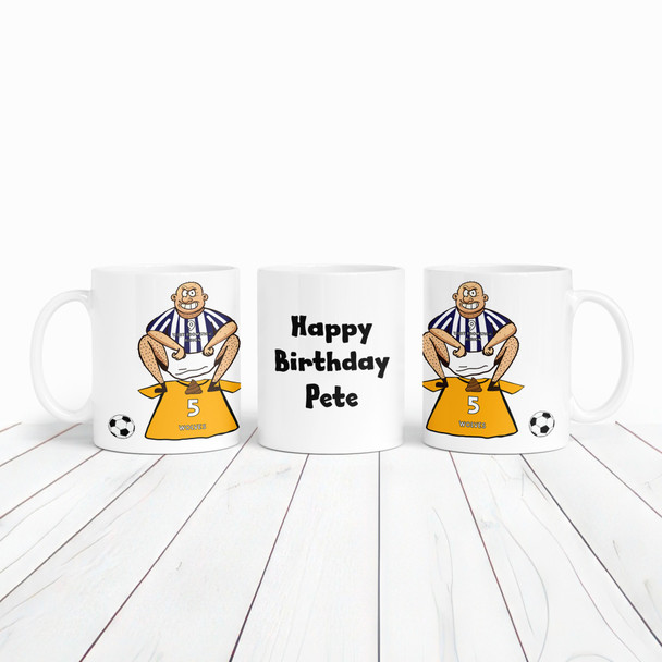 West Brom Shitting On Wolves Funny Football Gift Team Rivalry Personalised Mug