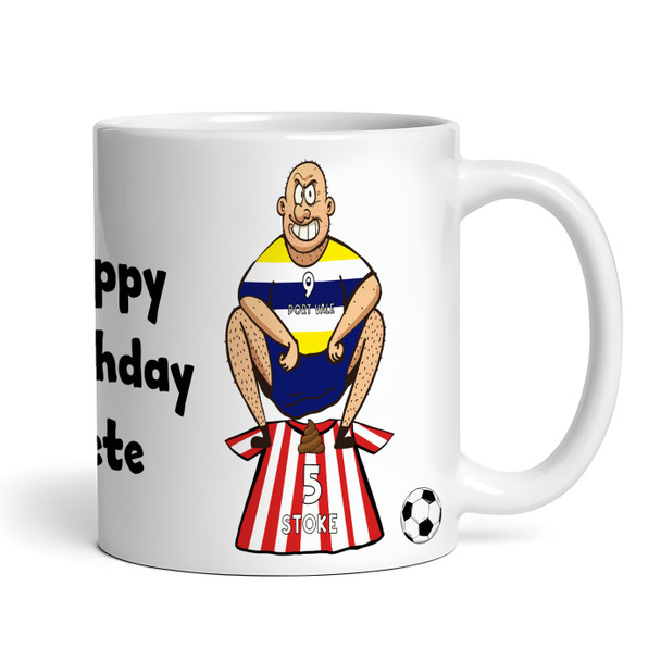 Vale Shitting On Stoke Funny Football Gift Team Shirt Rivalry Personalised Mug
