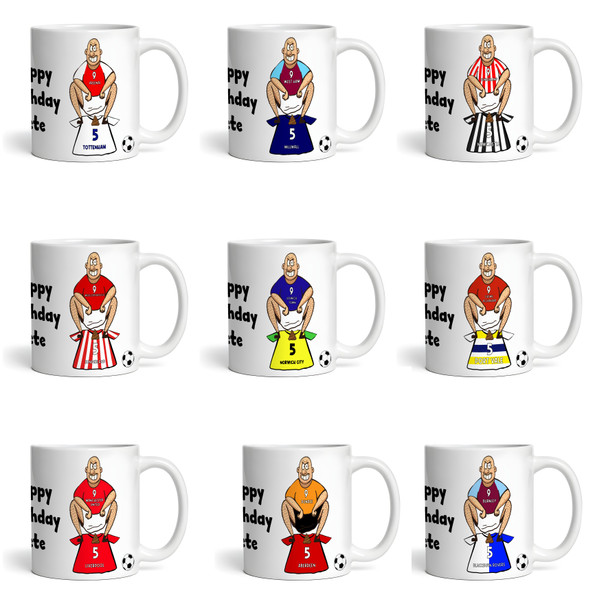 Any Team Shitting On Any Team Funny Football Gift Personalised Mug