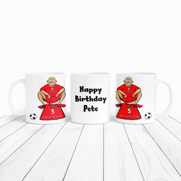 Any Team Shitting On Any Team Funny Football Gift Personalised Mug