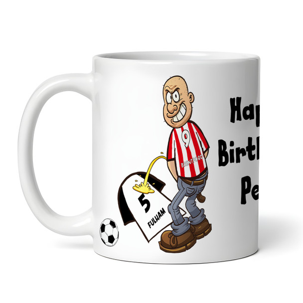 Brentford Weeing On Fulham Funny Football Gift Team Rivalry Personalised Mug