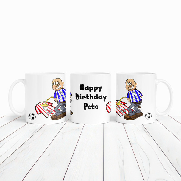 Wednesday Weeing On United Funny Football Gift Team Rivalry Personalised Mug
