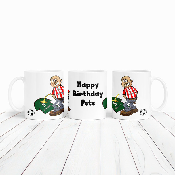 Exeter Weeing On Plymouth Funny Football Gift Team Rivalry Personalised Mug