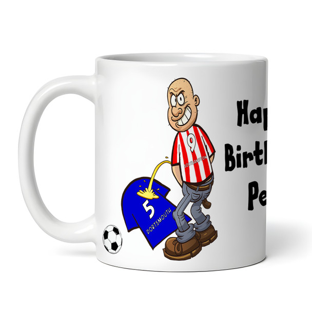 Southampton Weeing On Portsmouth Funny Football Gift Team Personalised Mug