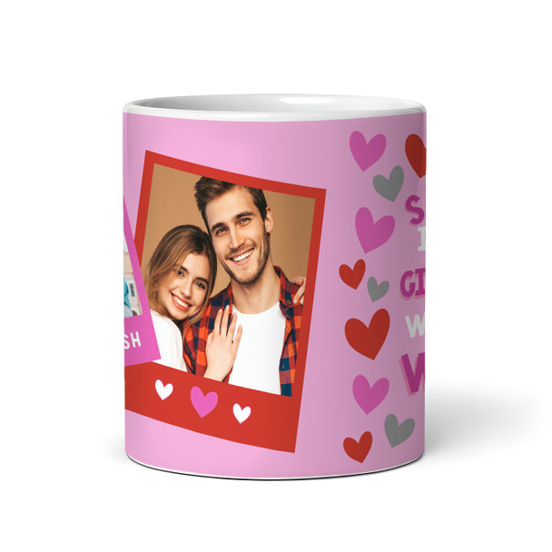 Gift For Girlfriend As Weird As Me Heart Photo Valentine's Day Personalised Mug