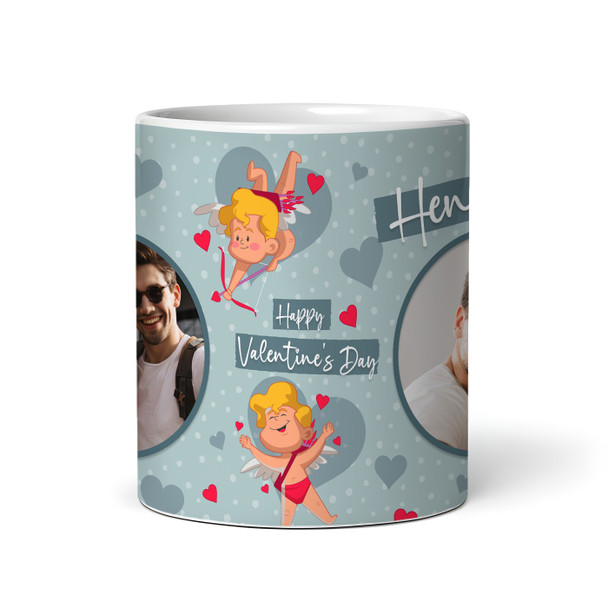 Cupid Hearts Photo Gift for Husband Wife Boyfriend Girlfriend Personalised Mug