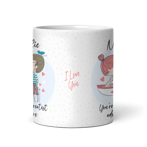 Boat Cute Couple Kissing Romantic Gift Valentine's Day Gift Personalised Mug