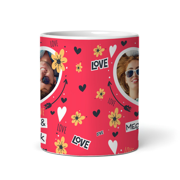 Love You Red Heart Photo Romantic Gift Valentine's Day Gift Personalised Mug