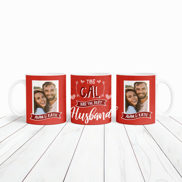 Red Photo Gift For Wife Best Husband Valentine's Day Gift Personalised Mug