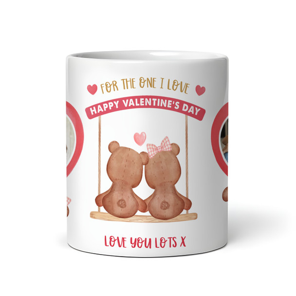 For The One I Love Gift Bear Photos Valentine's Day Gift Personalised Mug