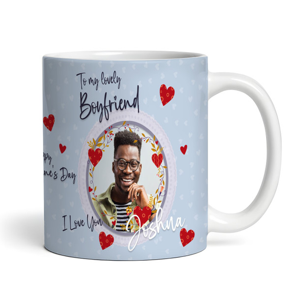 Boyfriend Gift Love Hearts Photo Valentine's Day Gift Personalised Mug