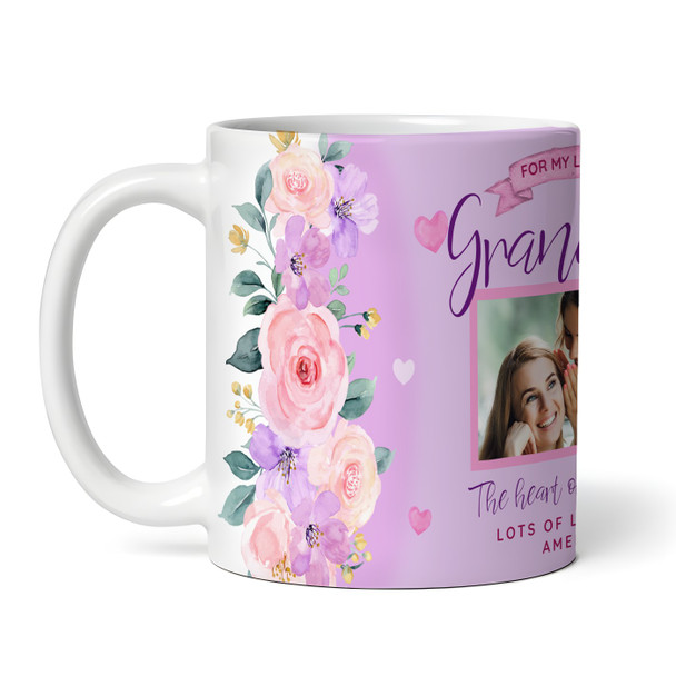 Grandma Photo Heart Of The Family Birthday Mother's Day Gift Personalised Mug