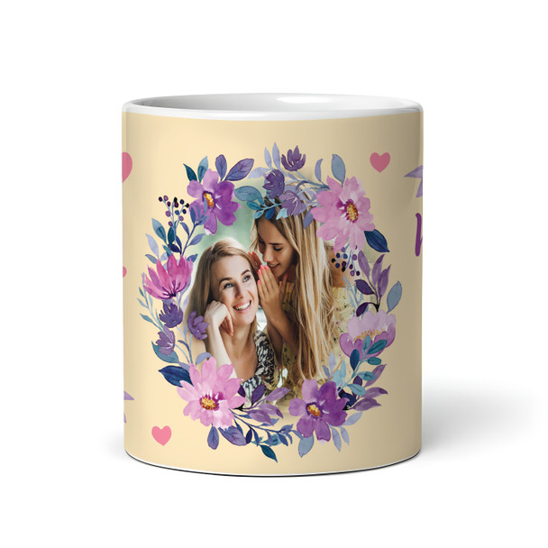 Mum Mother's Day Gift Photo Yellow Flower Thank You Personalised Mug