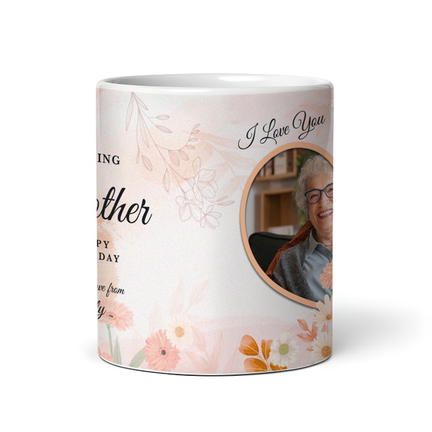 Amazing Mother Birthday Gift Floral Heart Photo Personalised Mug