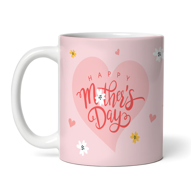 Nanny Mother's Day Gift Red Floral Teapot Personalised Mug