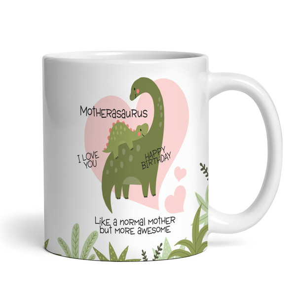 Dinosaur Mum And Baby Birthday Gift Personalised Mug