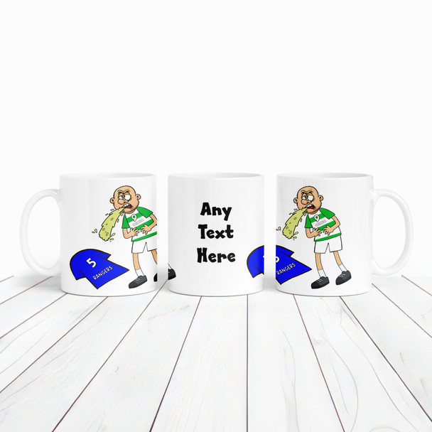 Celtic Vomiting On Rangers Funny Football Fan Gift Team Rivalry Personalised Mug