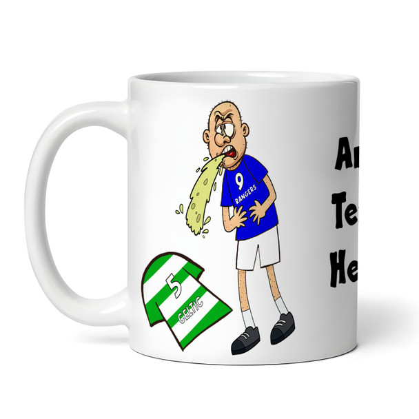Rangers Vomiting On Celtic Funny Football Fan Gift Team Rivalry Personalised Mug