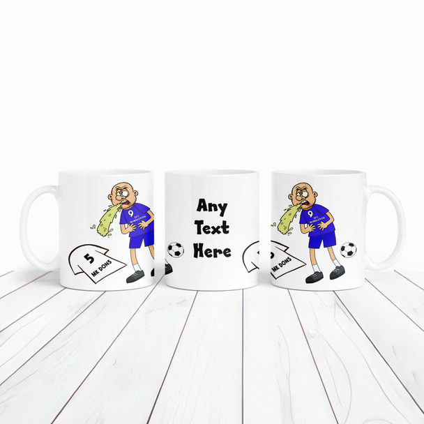 Wimbledon Vomiting On Mk Dons Funny Football Gift Team Rivalry Personalised Mug