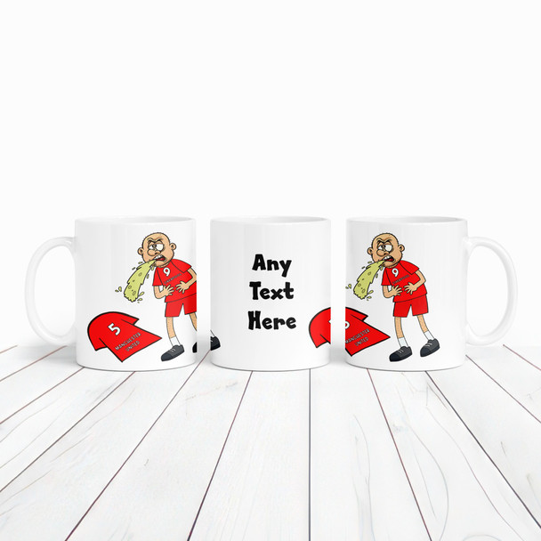 Liverpool Vomiting On Manchester Funny Football Fan Gift Team Personalised Mug