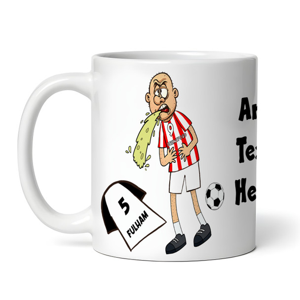 Brentford Vomiting On Fulham Funny Football Gift Team Rivalry Personalised Mug