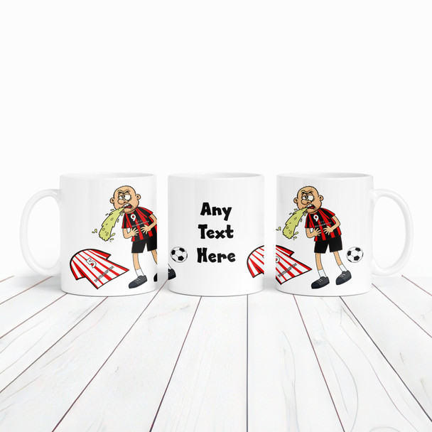 Bournemouth Vomiting On Southampton Funny Football Gift Team Personalised Mug